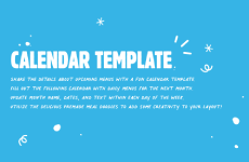 Calendar Template